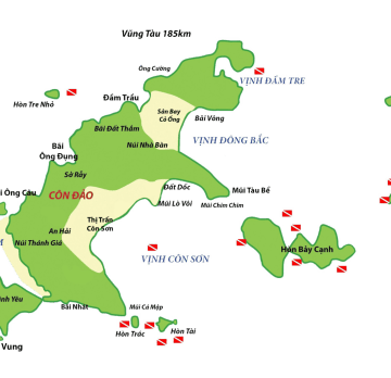 Pot&aacute;pěn&iacute; na ostrově Con Dao - Z&aacute;padn&iacute; č&aacute;st