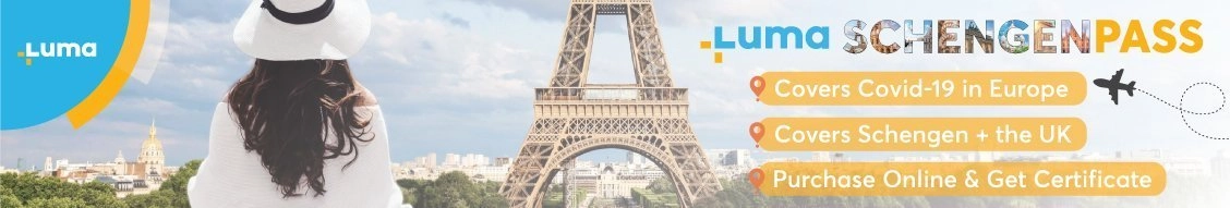 Travel insurance for Schengen Visa and travel to Europe