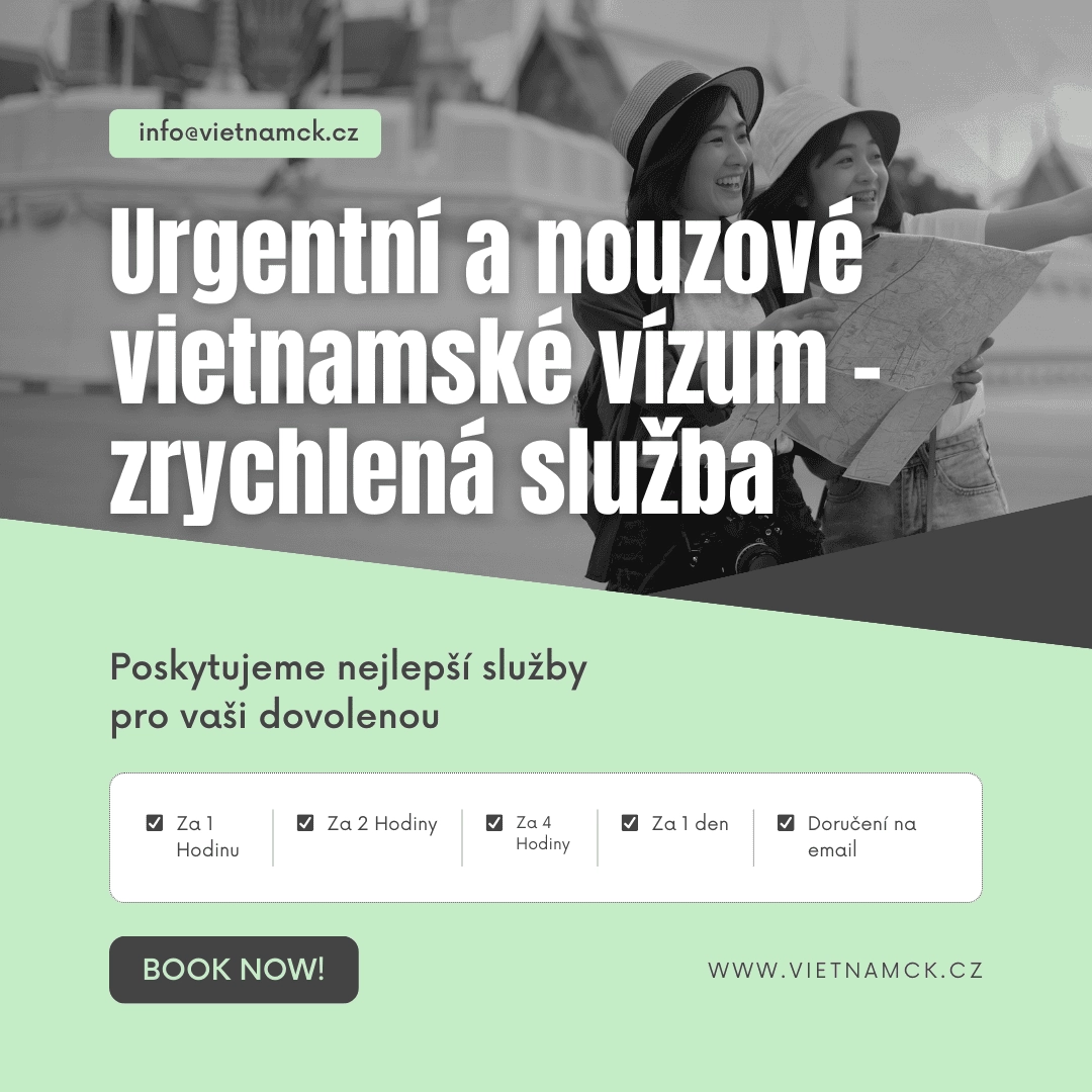 R&yacute;chle v&iacute;za do Vietnamu